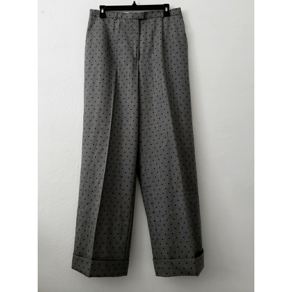ESCADA polka-dot high waist wide-leg trousers 44 - Picture 2 of 10
